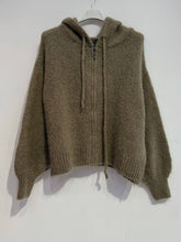 Load image into Gallery viewer, Kid mohair hooded cardigan