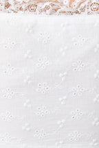 Cotton and Lace Eyelet Tank