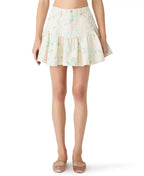 Lillyanne Floral Denim Skirt