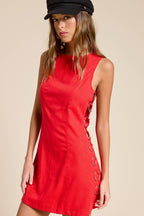Cut Out Mini Dress with O-Ring Detail