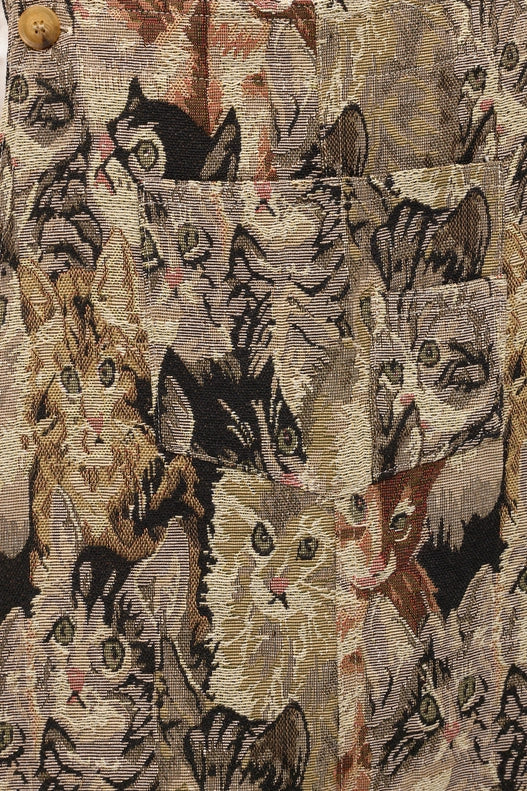 Cat Collage Print Overalls