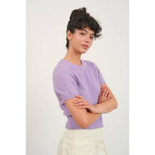 Load image into Gallery viewer, Short Sleeve Ribbed Hem Sweater