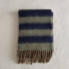 Blue-Brown Stripe Scarf