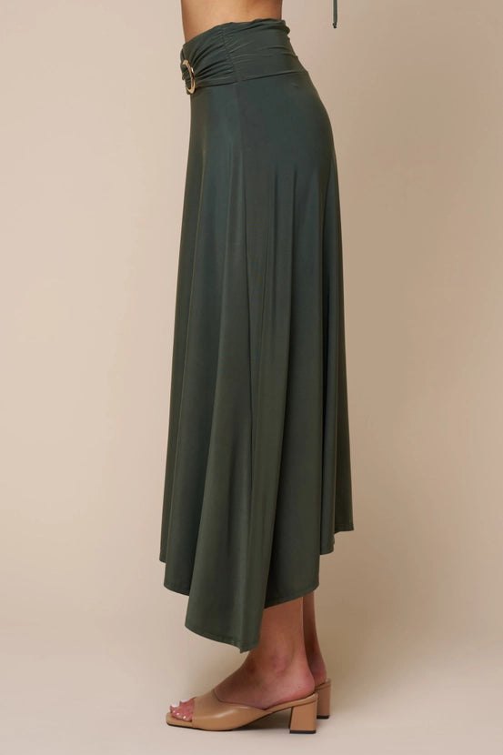 Buckle Maxi Skirt