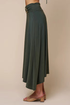 Buckle Maxi Skirt