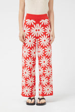 Load image into Gallery viewer, Red Orange Daisy Pants