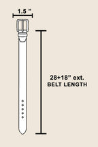 Warped Metallic Flat Chain Belt
