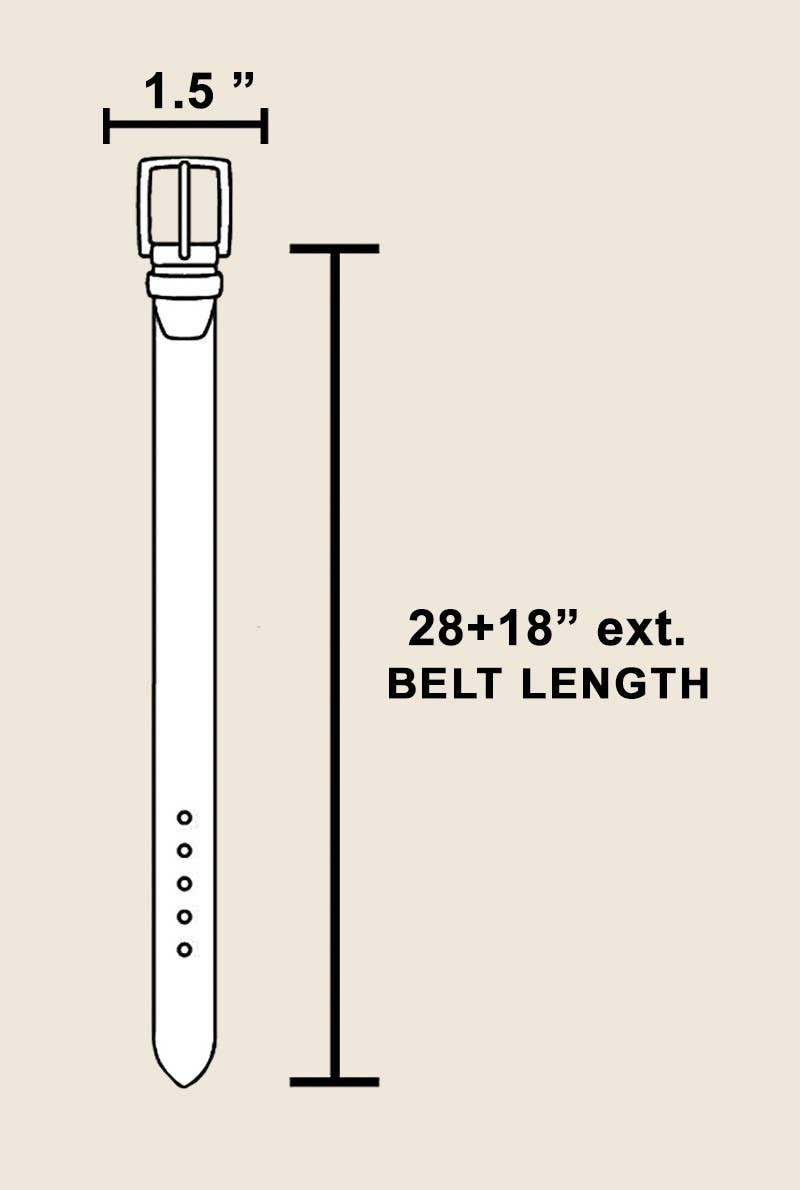Warped Metallic Flat Chain Belt