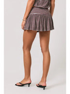 Mid Rise Stripe Skort