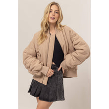 Load image into Gallery viewer, Oversized Bomber Puffer Jacket