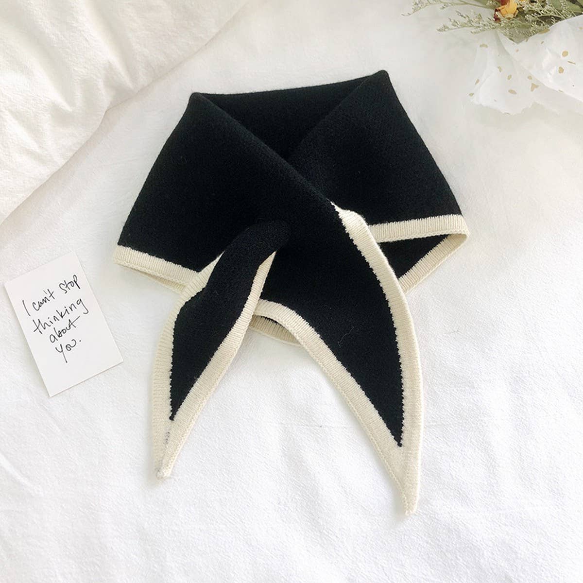 Knit Triangle Scarf