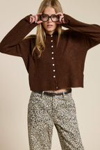 Essential Button Down Cardigan Top