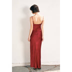 Satin Cup Detail Maxi Dress