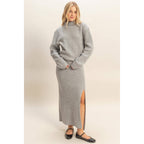 Heather Gray Turtleneck Sweater