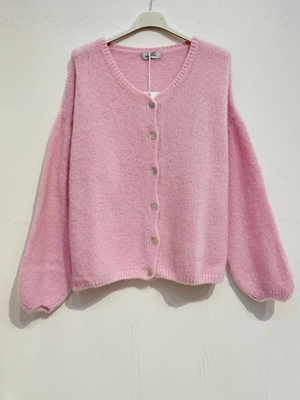 Kid mohair and wool cardigan