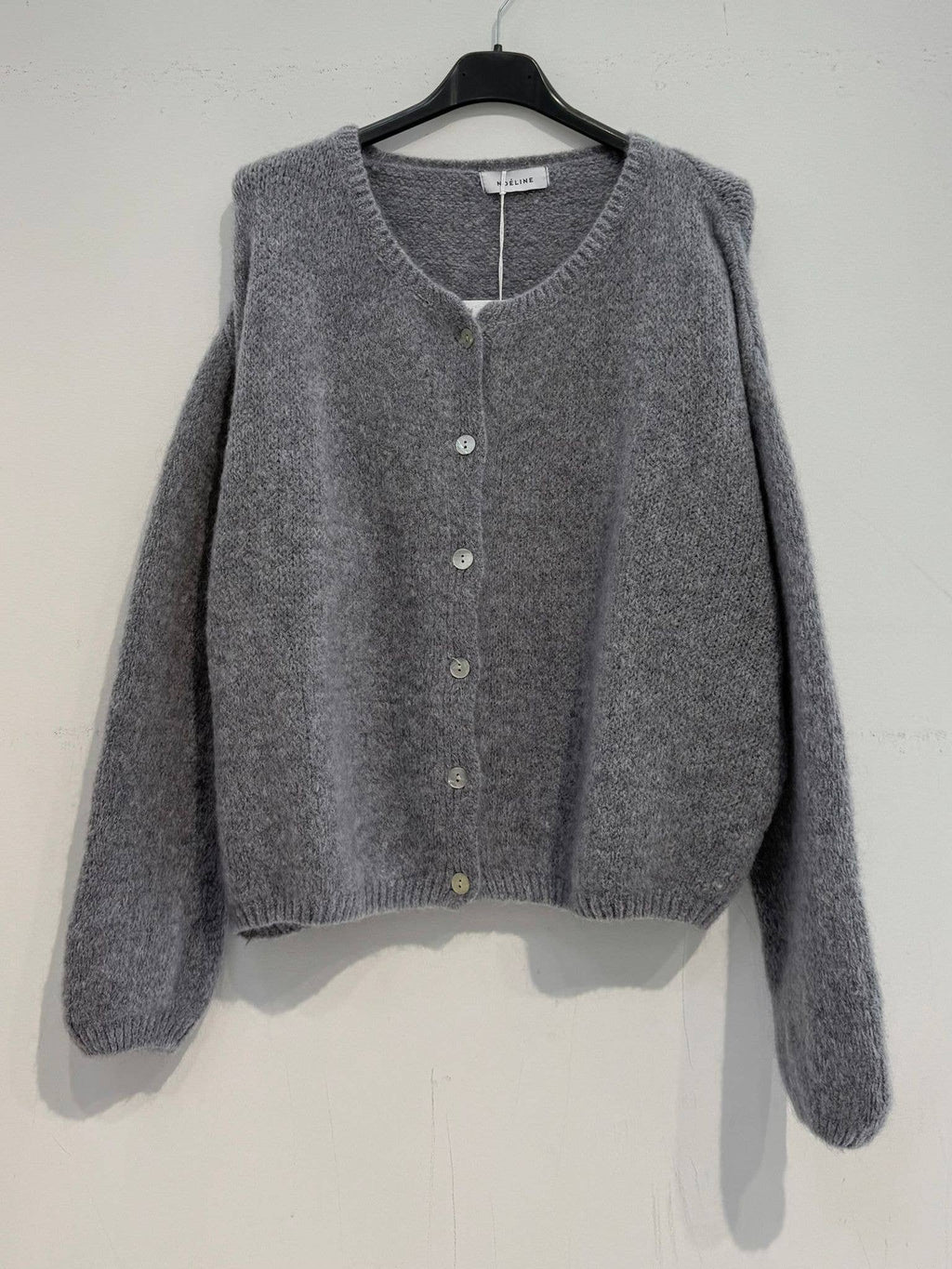 Kid mohair and wool cardigan