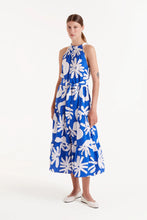 Load image into Gallery viewer, Cobalt Floral Halter Dress
