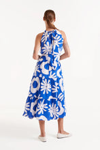 Load image into Gallery viewer, Cobalt Floral Halter Dress
