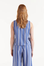 Load image into Gallery viewer, Blue Stripe Vest Top