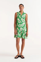 Green Pineapple Mini Dress