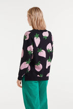 Pink Strawberry Print Top