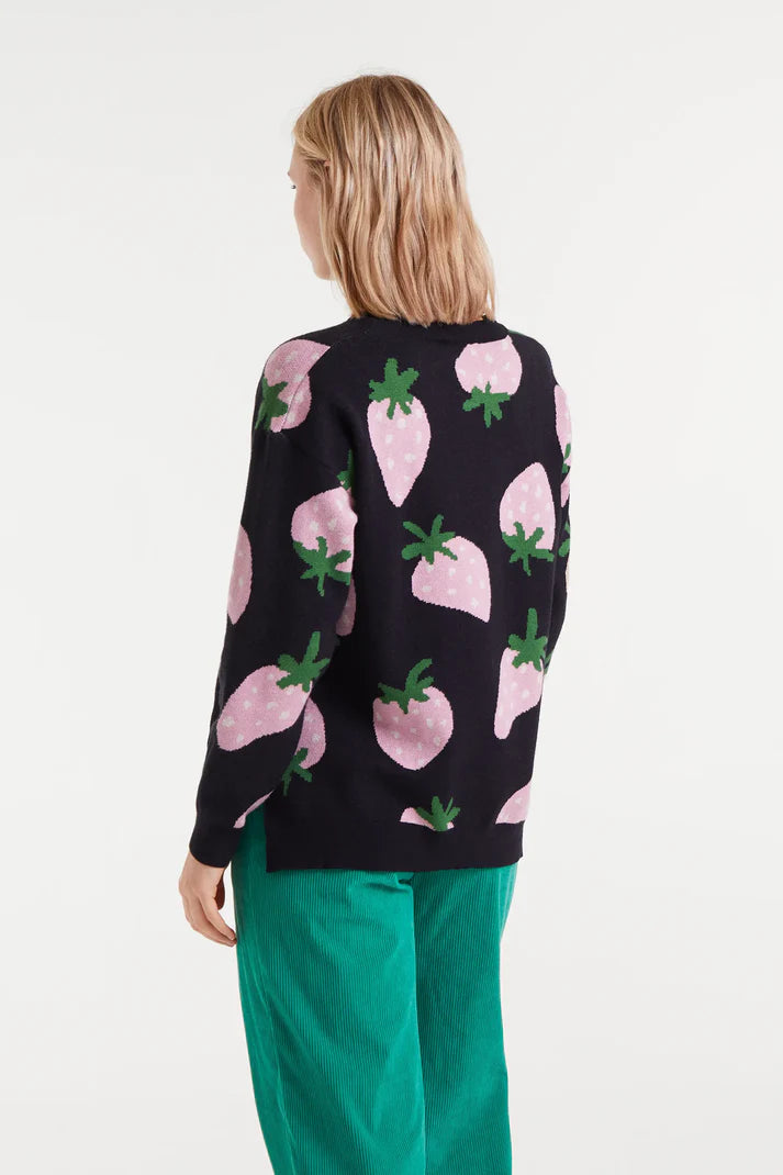 Pink Strawberry Print Top