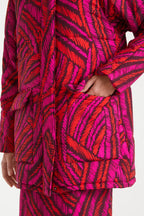 Close Up Feather Pattern Coat