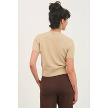 Load image into Gallery viewer, Short Sleeve Ribbed Hem Sweater