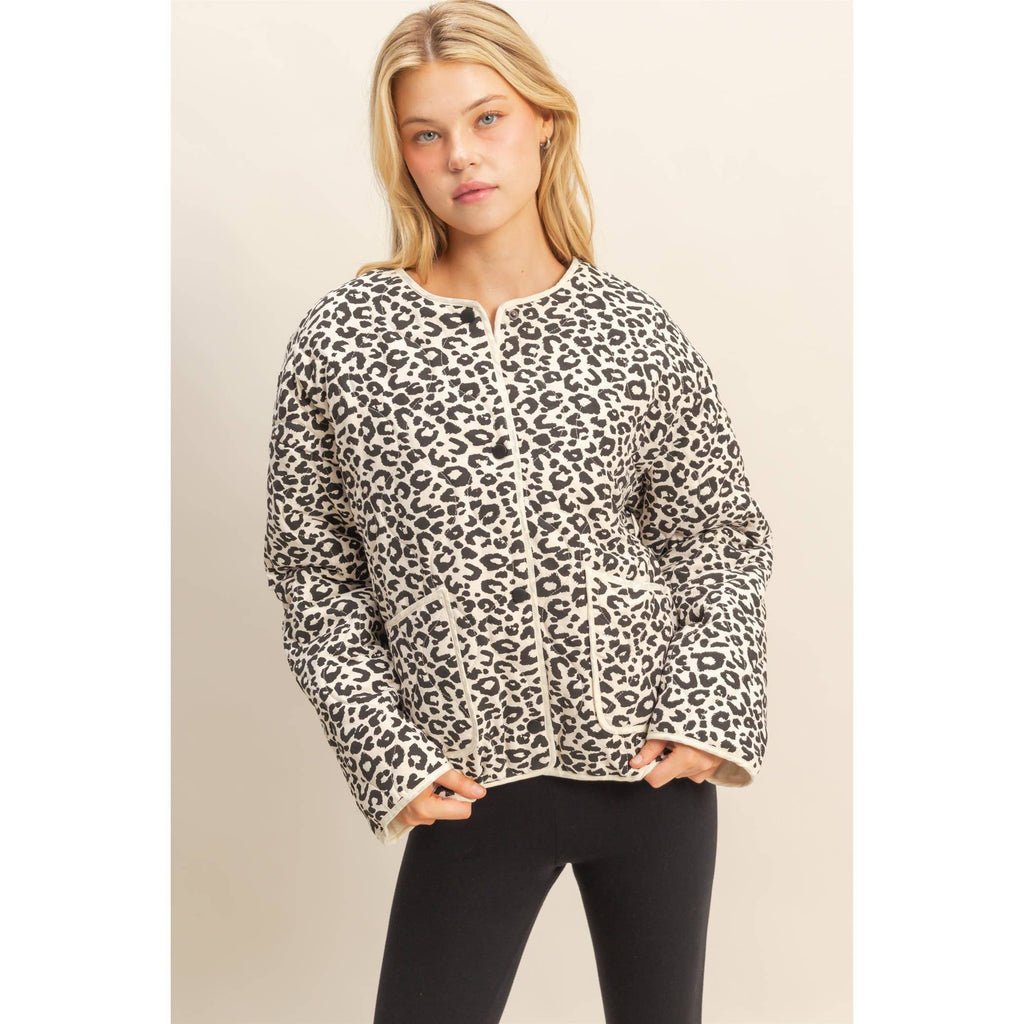 Quilted Leopard Jacket