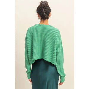 Boxy Drop Shoulder Sweater