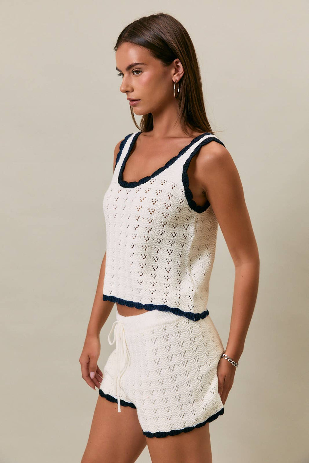 Contrast Sweater Tank