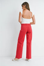 Load image into Gallery viewer, Red Relaxed Leg Jeans