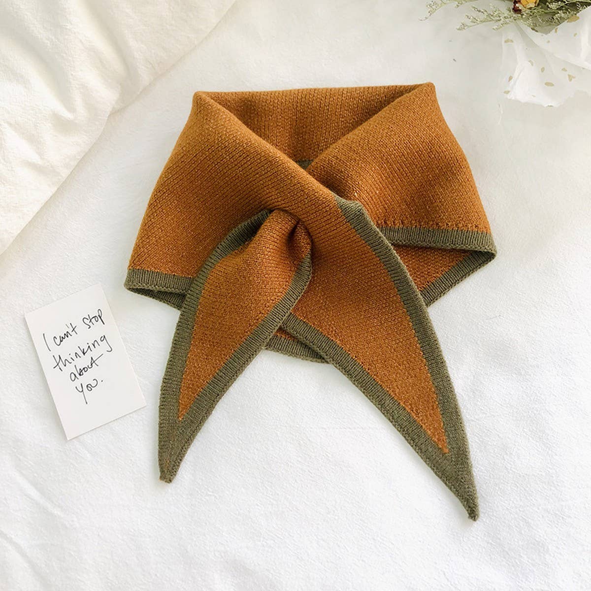 Knit Triangle Scarf