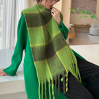 Plush Plaid Scarf