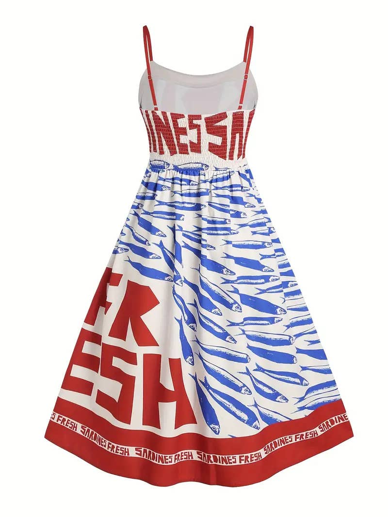 Mackerel Print Sundress