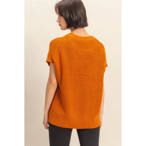 Oversized Short Sleeve Sweater