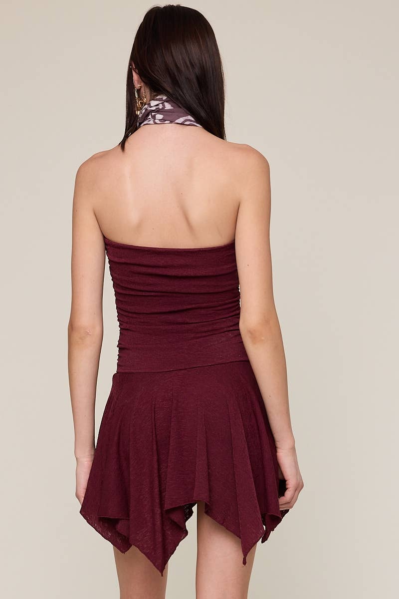 Hanky Hem Tube Mini Dress