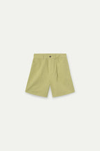 Green Cotton Shorts