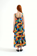 Big Fruit Print Maxi Dress