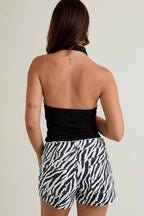 Cowl Neck Halter Top
