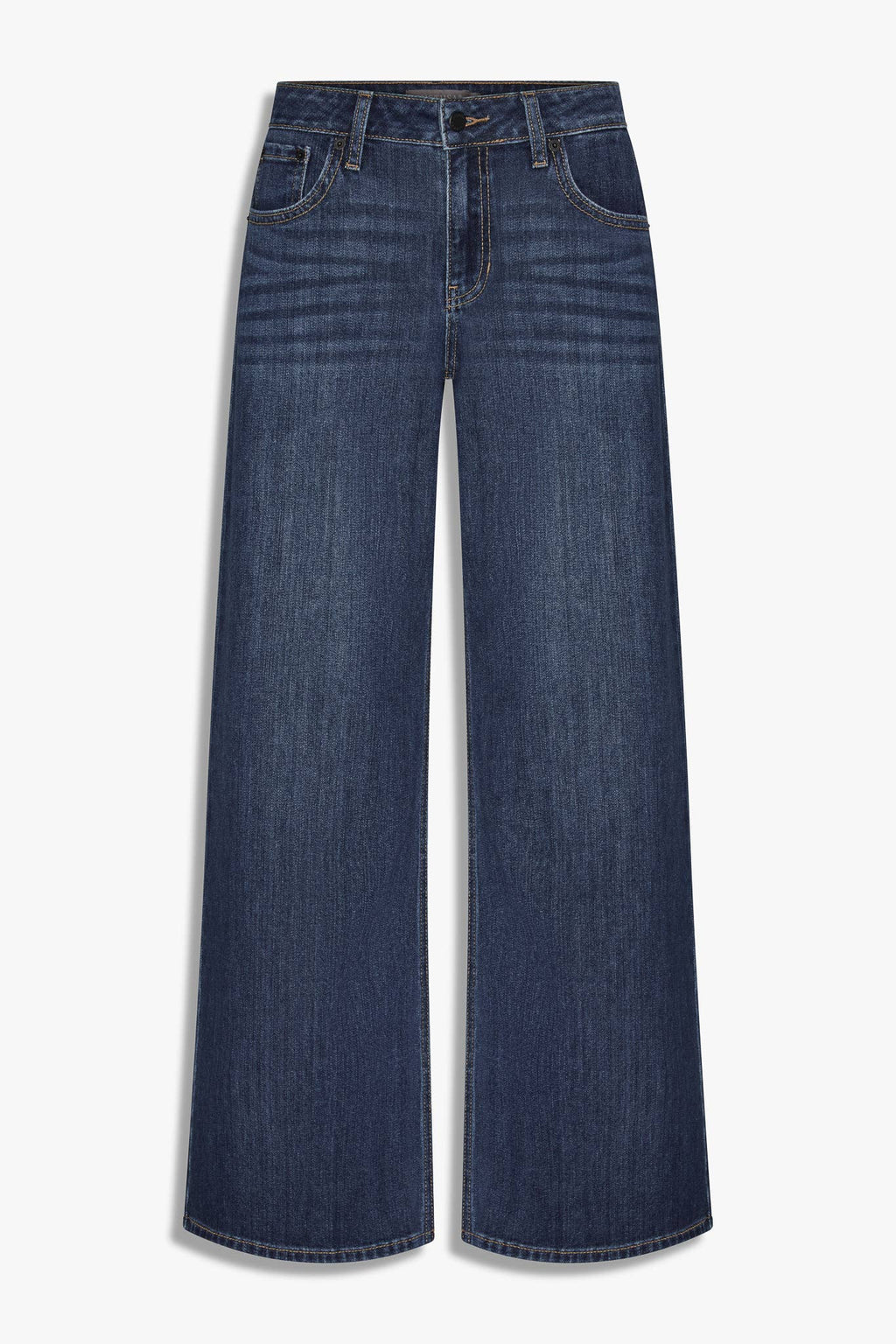 Stretch Mid Rise Palazzo Jeans