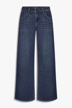 Stretch Mid Rise Palazzo Jeans