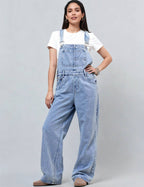 Loose Fit Denim Overalls