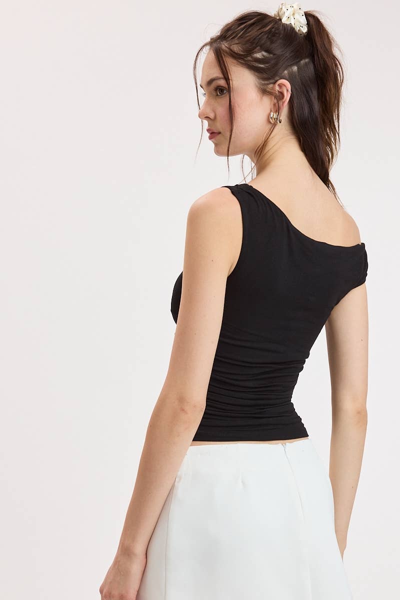 Asymmetrical One-Shoulder Top