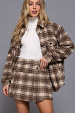 Load image into Gallery viewer, Pleats Detail Plaid Skirt