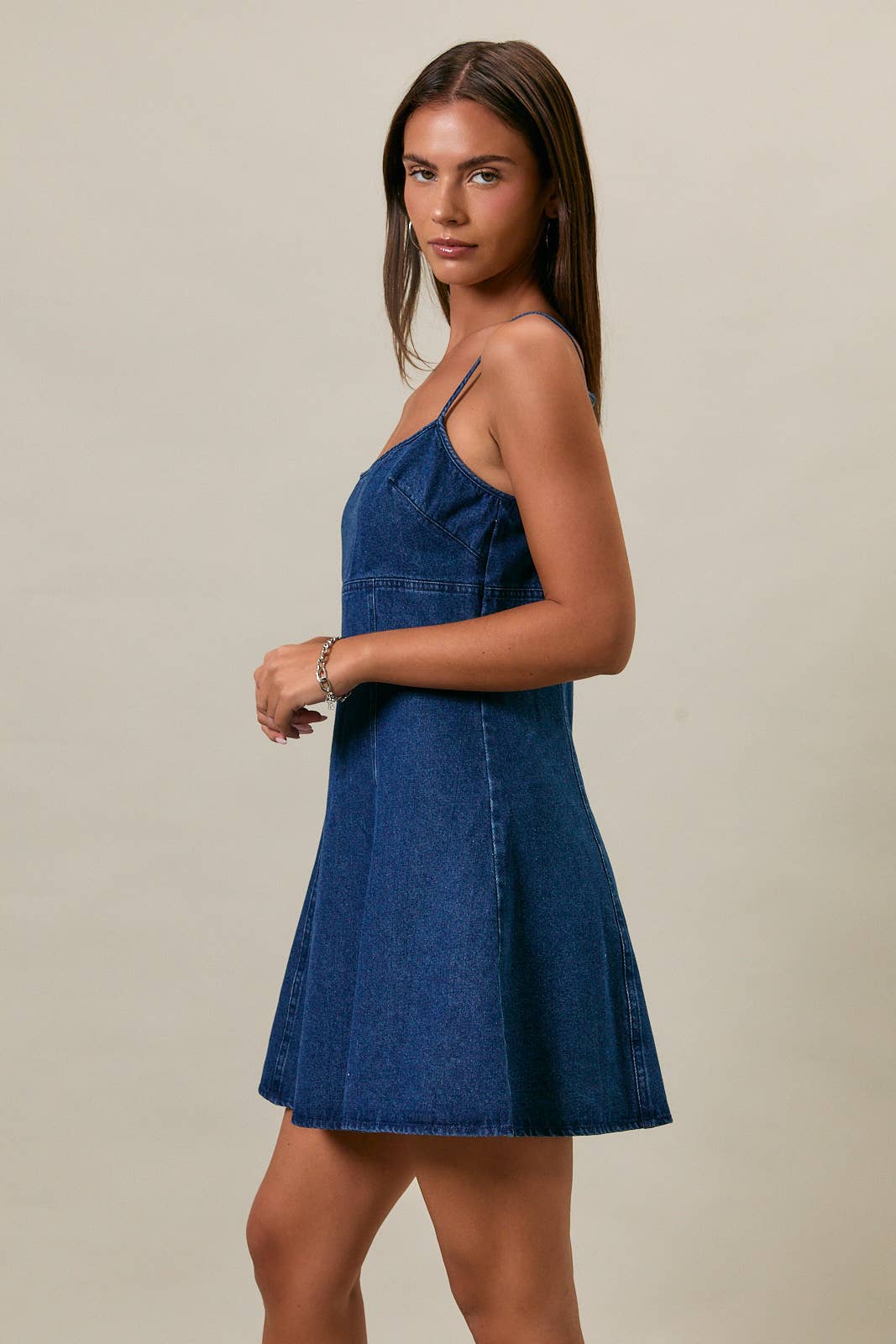 Denim Babydoll Dress