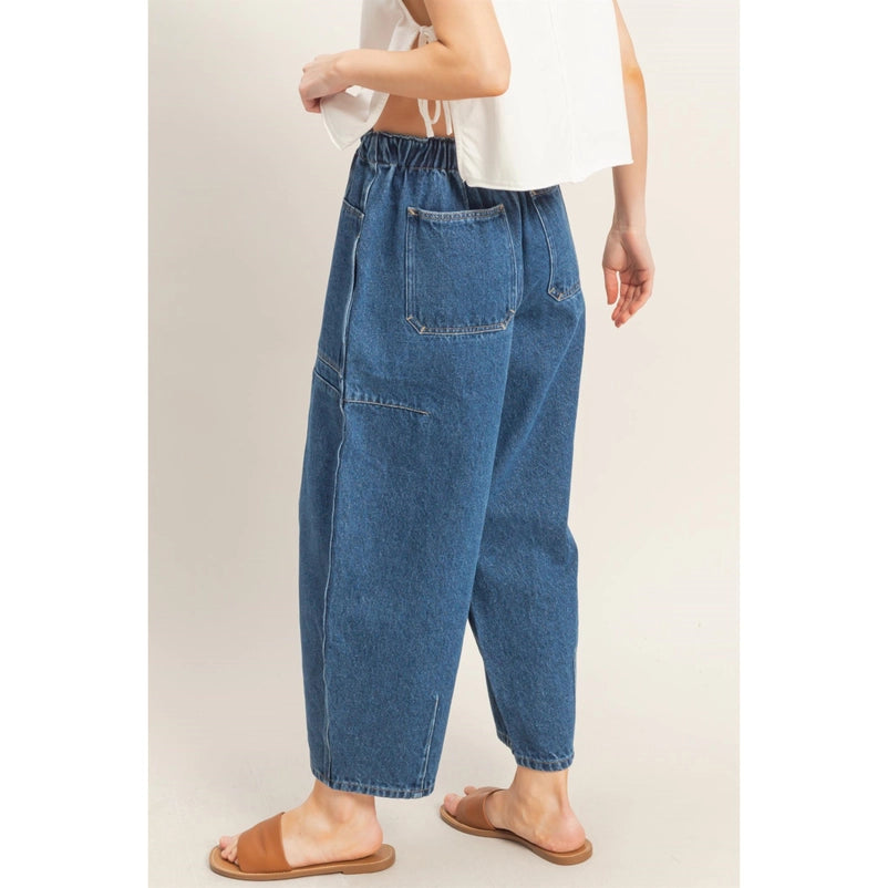 Wide Pants with Oversize Pockets