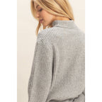 Heather Gray Turtleneck Sweater