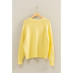 Pale Yellow Raglan Sweater