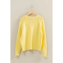 Load image into Gallery viewer, Pale Yellow Raglan Sweater
